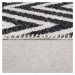 Flair Rugs koberce Kusový koberec Deuce Teo Recycled Rug Black - 120x170 cm