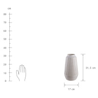 FINJA Váza 31,5 cm - bílá