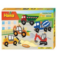 Hama H3143 Velká dárková sada Stavební stroje Midi