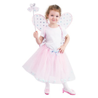 RAPPA Dětský kostým tutu sukně růžová víla se svítícími křídly e-obal