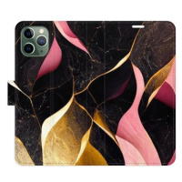 iSaprio flip pouzdro Gold Pink Marble 02 pro iPhone 11 Pro