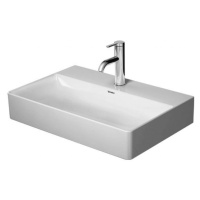 DURAVIT DuraSquare Umyvadlo 60x40 cm, bez přepadu, s otvorem pro baterii, DuraCeram, WonderGliss