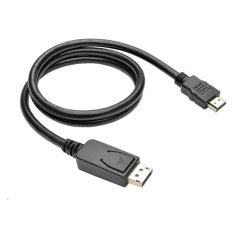 Kabel C-TECH DisplayPort/HDMI, 2m, černý