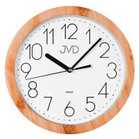 JVD Nástěnné hodiny s tichým chodem H612 Light Brown
