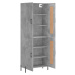 vidaXL Skříň highboard betonově šedá 69,5x34x180 cm kompozitní dřevo