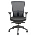 Kancelářská židle na kolečkách Office More MERENS BP – s područkami a bez opěrky hlavy Černá BI 