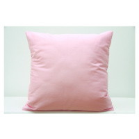 Bavlněný dekorační povlak na polštář ve světle růžové barvě