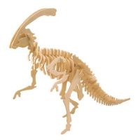 Dřevěné 3D puzzle skládačka dinosauři - Parasaurolophus J015
