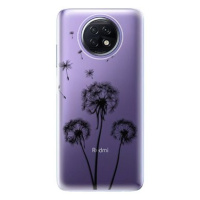 iSaprio Three Dandelions - black pro Xiaomi Redmi Note 9T