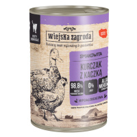 Wiejska Zagroda Cat 12× 400 g - kuřecí s kachním masem