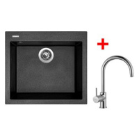 Sinks Cube 560 Metalblack + Vitalia