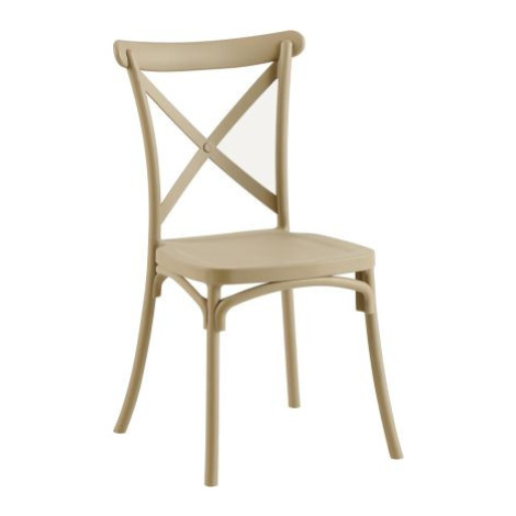 Béžová stohovatelná židle Zenith FOR LIVING
