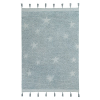 Lorena Canals koberce Přírodní koberec, ručně tkaný Hippy Stars Aqua Blue  - 120x175 cm