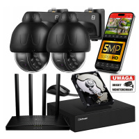 Sada pro Monitorování 2 kamery P5 Dark WiFi 5Mpx Audio 1TB +Router