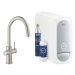 Dřezová baterie Grohe Blue Home s vytahovací sprškou supersteel 31541DC0