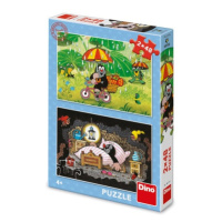 Puzzle Krtkův den 2x48 dílků DINO