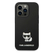 Karl Lagerfeld KLHCP14LSLCTBK hard silikonové pouzdro iPhone 14 PRO 6.1" black Silicone Choupett