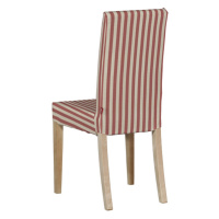 Dekoria Potah na židli IKEA  Harry, krátký, červeno - bílá - pruhy, židle Harry, Quadro, 136-17
