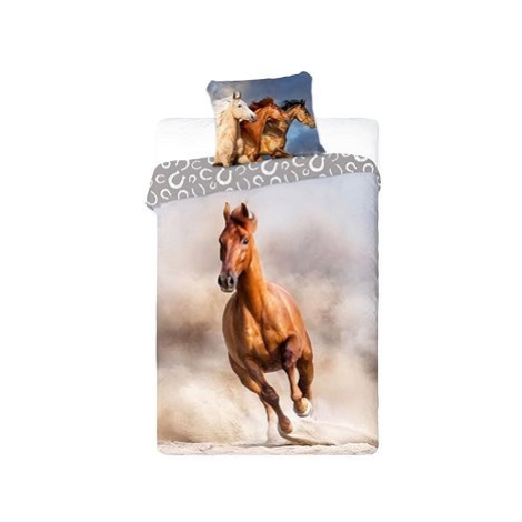FARO bavlnené povlečení Kůň na Pláži 140×200 cm