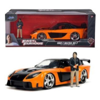 Rychle a zběsile auto 1997 Mazda RX7 1:24 + figurka Han Lue