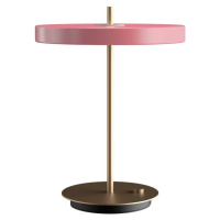 Růžová LED stmívatelná stolní lampa s kovovým stínidlem (výška 41,5 cm) Asteria Table – UMAGE