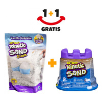 Akce 1+1 Kinetic Sand voňavý tekutý písek vanilka + Kinetic Sand kelímky písku navíc