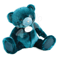 Plyšový medvídek Peacock Blue Ours Collection Doudou et Compagnie modrý 37 cm od 0 měsíců