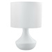 NOVA LUCE stolní lampa ROSIA matný bílý kov bílé stínidlo E14 1x5W 230V IP20 bez žárovky 7605163