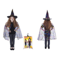 Dětský plášť čarodějnice s kloboukem