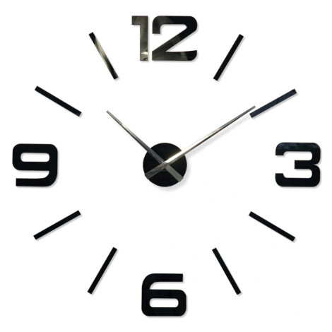 Flexistyle z540g - nalepovací hodiny s průměrem 100-130 cm černé