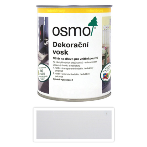 OSMO Dekorační vosk intenzivní odstíny 0.75 l Sníh 3188
