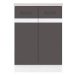 JUNONA LINE, skříňka dolní 60 cm, wolfram šedý