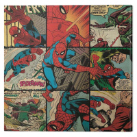 Obraz na plátně Spider-Man - Squares, 2 cm - 40×40 cm