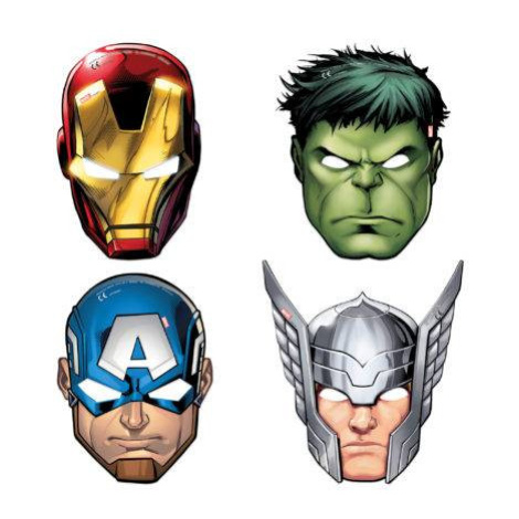 Avengers masky pro děti 4ks - Procos
