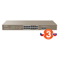 Tenda TEG1118P-16-250W PoE AT Gigabit switch 16x 1Gb/s PoE 802.3af/at + 2x SFP 1Gb/s, PoE+ 230W,