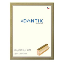 DANTIK rámeček 30 × 40, OPERA Colori žlutý plexi čiré