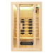 Juskys Infračervená sauna/tepelná kabina Nyborg S120K s keramikou, panelovým radiátorem a dřevem