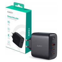 Aukey PA-B6T Rychlonabíječka do sítě 3xUSB Type C 65W Qc Pps Scp Pd 3.0