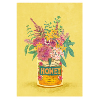 Ilustrace Flowers In a vintage Honey Can, Raissa Oltmanns, 30 × 40 cm