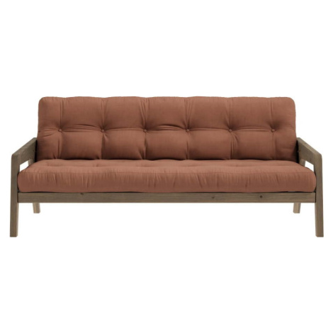 Oranžová rozkládací pohovka 204 cm Grab - Karup Design