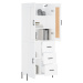 vidaXL Skříň highboard bílá 69,5 x 34 x 180 cm kompozitní dřevo