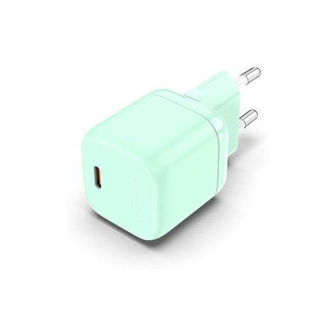 Vention 1-port Stylish USB-C GaN Charger (30W) Green