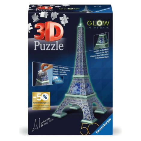 RAVENSBURGER Svítící 3D puzzle Eiffelova věž 224 dílků 162467
