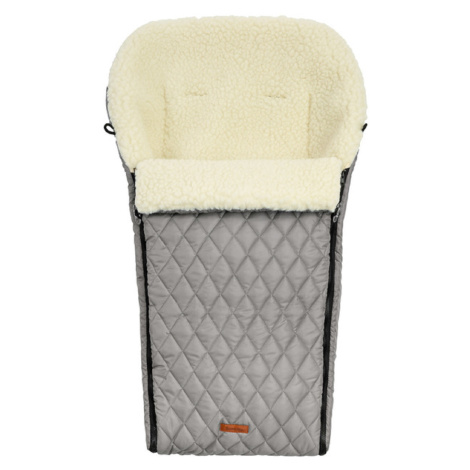 SENSILLO Prošívaný vlněný fusak do kočárku - šedý