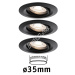 LED vestavné svítidlo Easy Dim Nova Mini Plus Coin základní sada výklopné 66mm 15° Coin 3x4W 230