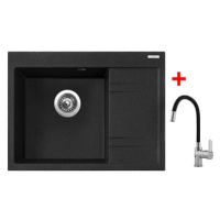 Sinks RIM 650 L Granblack + Flexia