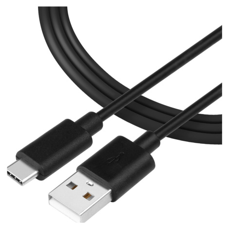 Tactical Smooth Thread Cable USB-A/USB-C 2m černý