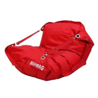 BeanBag Sedací pytel 189×140 comfort s popruhy scarlet rose