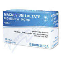 Magnesium Lactate Biomedica 500mg tbl.nob.100