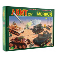 Stavebnice Merkur Army Set 657 ks 40 modelů